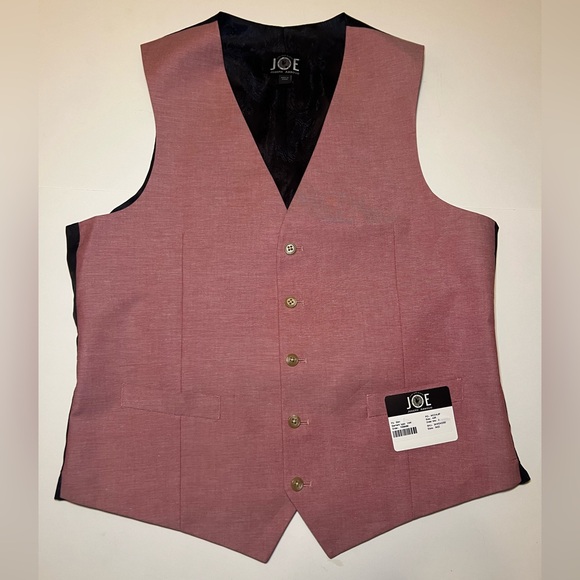 Joseph Abboud Other - NWT JOE Joseph Abboud CUSTOM MADE Dusty Rose Slim Fit Suit Vest - Pink Size 42R